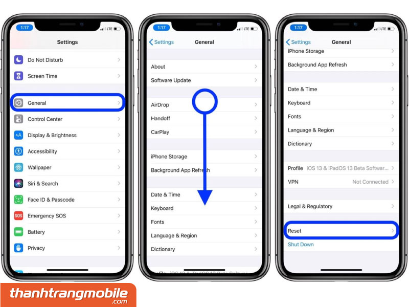 Thiết lập lại phần cứng – Reset lại máy