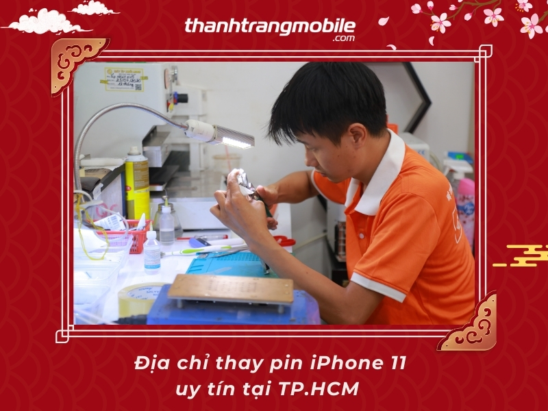 Thay Pin iPhone 11 dung lượng cao tại Thanh Trang Mobile