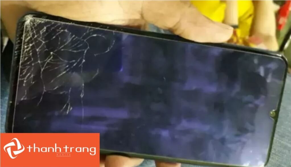 Điện thoại Samsung A50s bị rơi vỡ màn hình