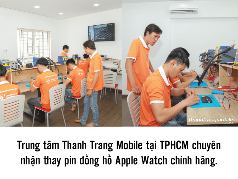 Thay pin Apple Watch Series 6 chính hãng Thanh Trang Mobile