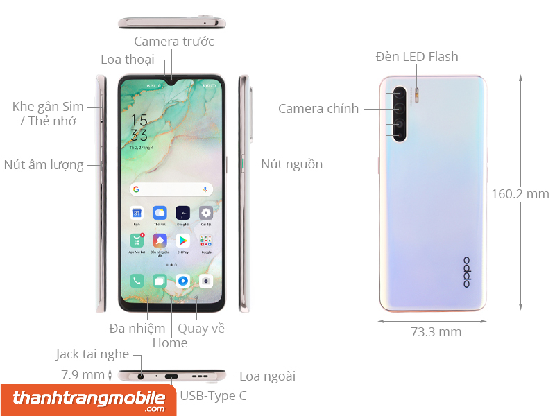 Thay Ép Mặt Kính Oppo Reno 3 I 3 Pro giá bao nhiêu