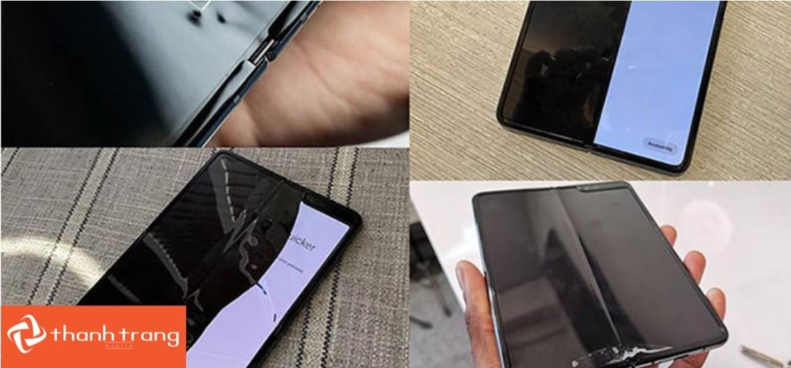 Điện thoại Samsung Z Fold bị lỗi chảy mực màn hình