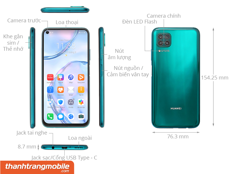Thay màn hình Huawei Nova 7i giá bao nhiêu