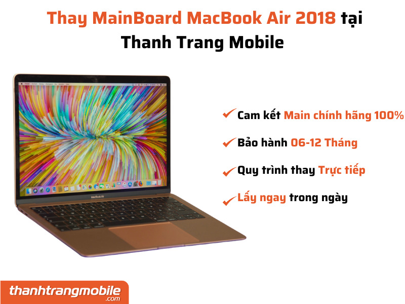 thay main macbook air 2018 giá rẻ
