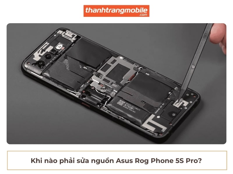 sửa nguồn Asus Rog Phone 5s Pro bảo hành