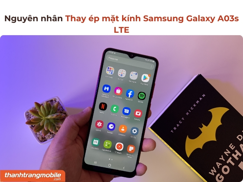 Thay ép mặt kính Samsung Galaxy A03s LTE giá bao nhiêu