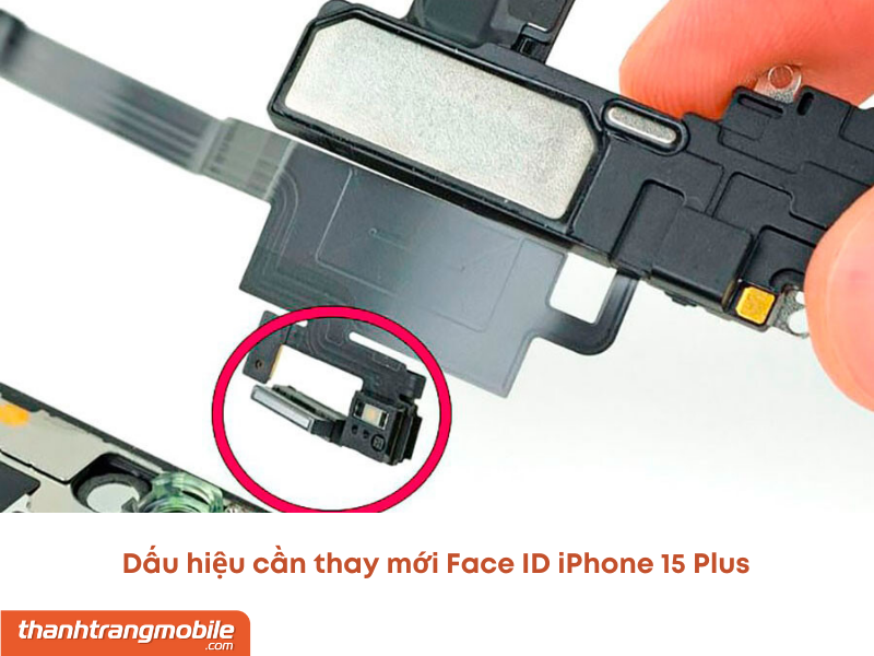 thay Face ID iPhone 15 Plus chính hãng Apple