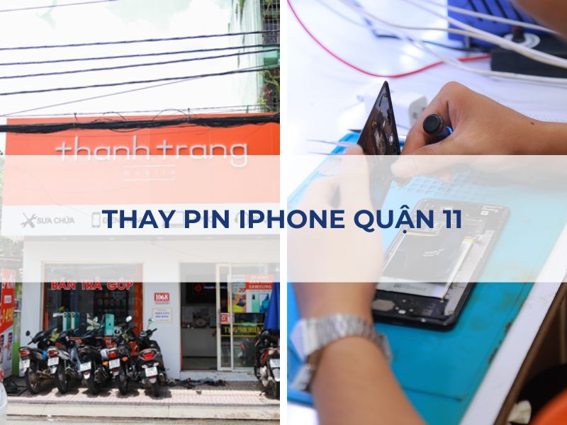 Địa chỉ thay pin iPhone quận 11 dung lượng cao, uy tín