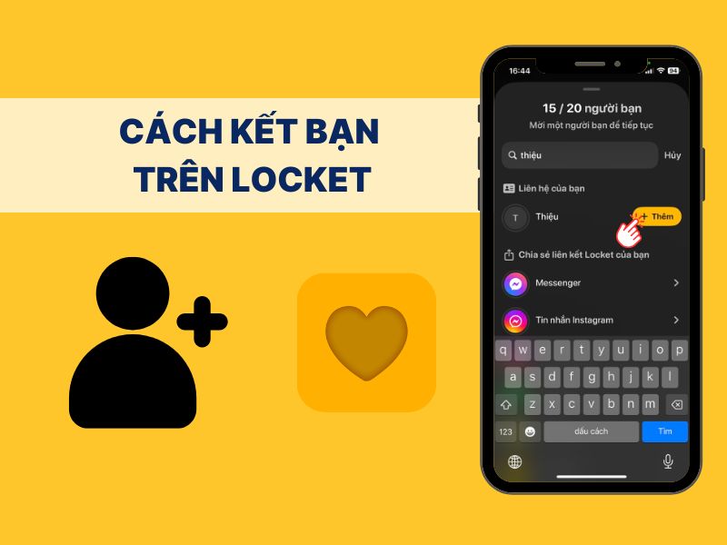 Cách kết bạn trên Locket