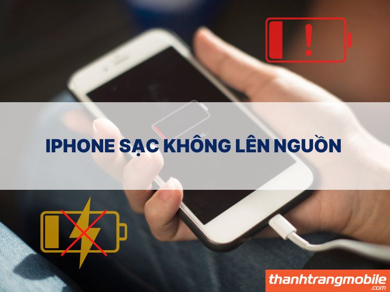 iPhone sạc không lên nguồn