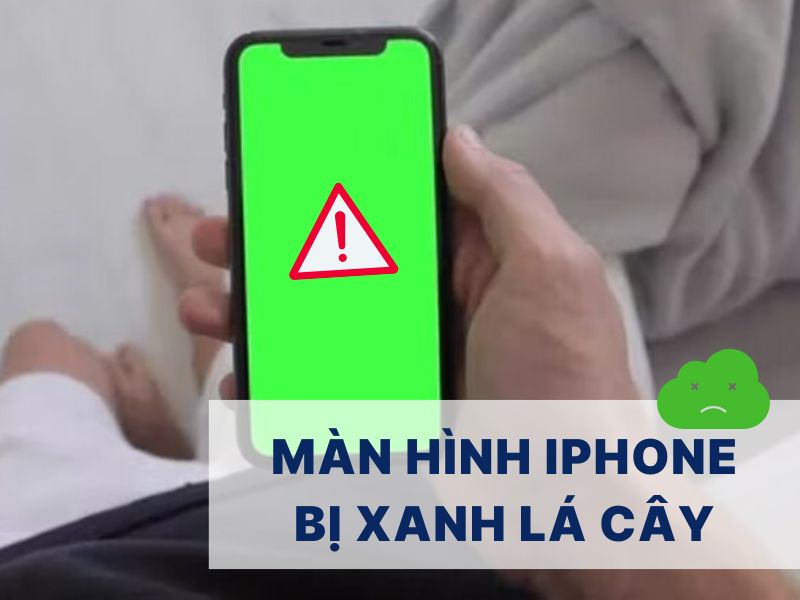 Màn hình iPhone bị xanh lá cây