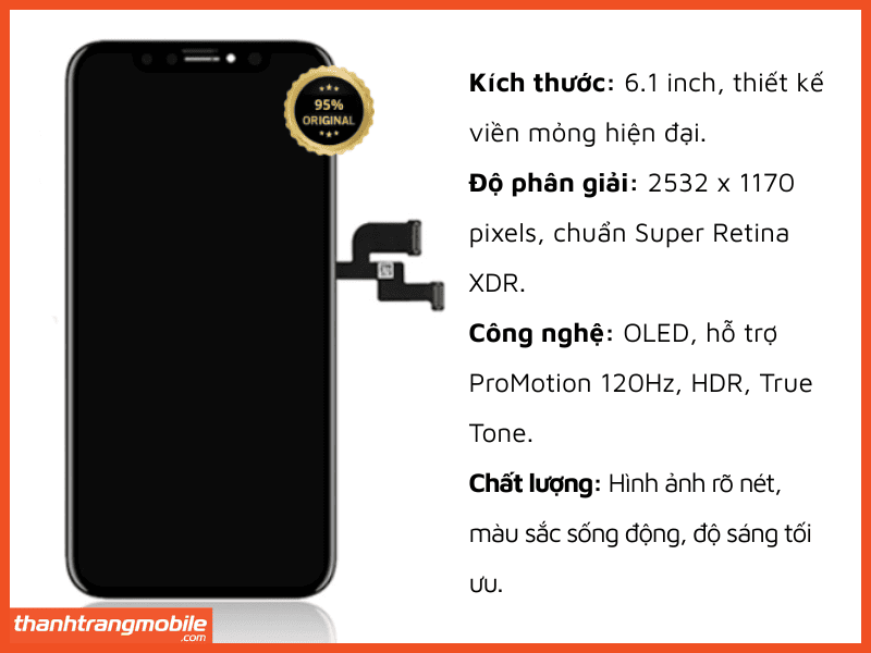 Thay Màn Hình iPhone 13 Pro - Zin 97% Đẳng Cấp Tại Thanh Trang Mobile
