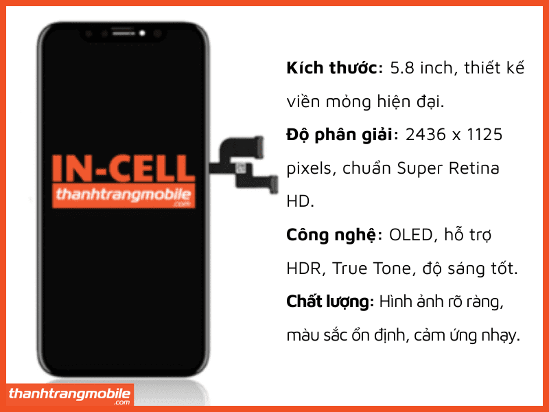 Thay Màn Hình iPhone XS - Màn Incell Tiết Kiệm Tại Thanh Trang Mobile