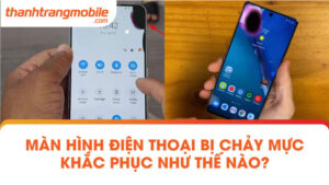 Màn hình điện thoại bị chảy mực có ép kính được không? Nguyên nhân và cách khắc phục!