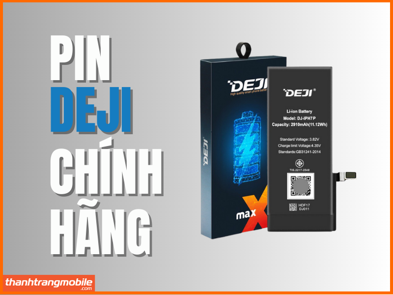 Thay pin Deji chính hãng cho iphone xs