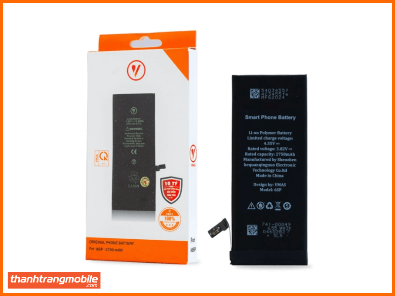 thay pin vmas dung lượng siêu cao chính hãng cho iphone 6s và thay pin iphone các dòng iphone khác 