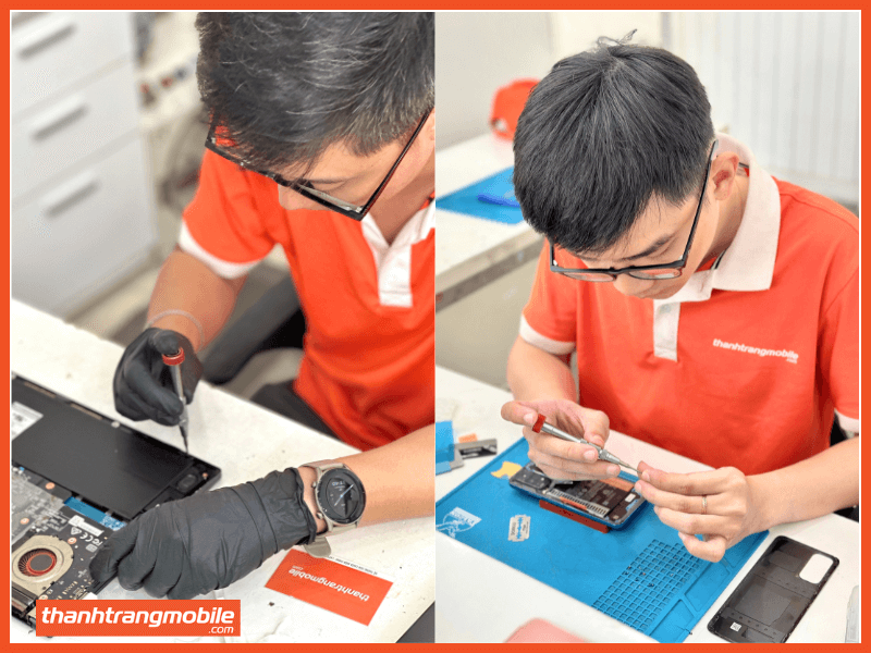 quy trình sửa chữa điện thoại tại Thanh Trang Mobile