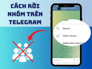 cách thoát nhóm telegram