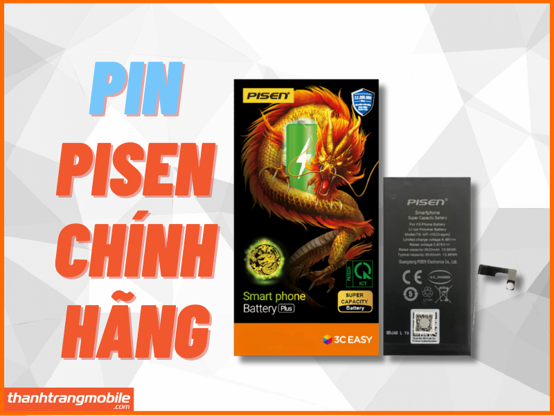 Thay pin iphone chính hãng pisen dung lượng cao