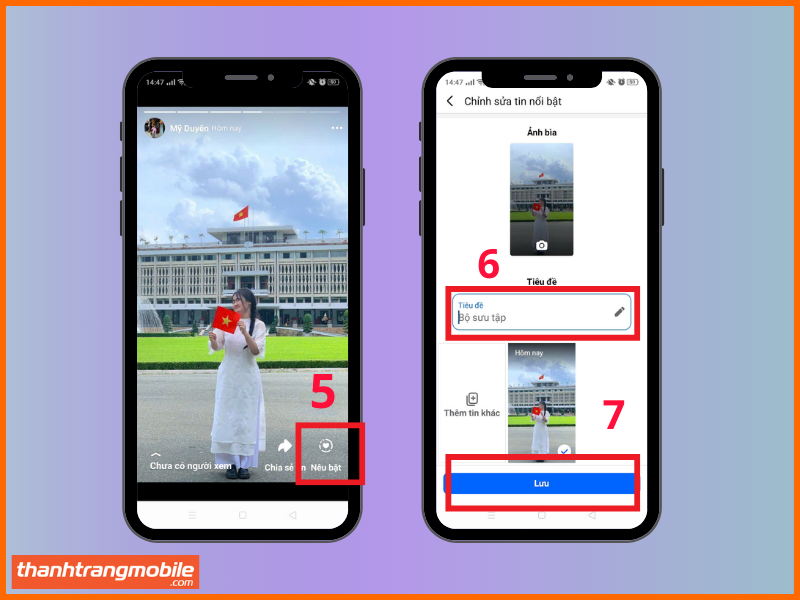Dùng story trong kho lưu trữ làm tin nổi bật Facebook bước 4