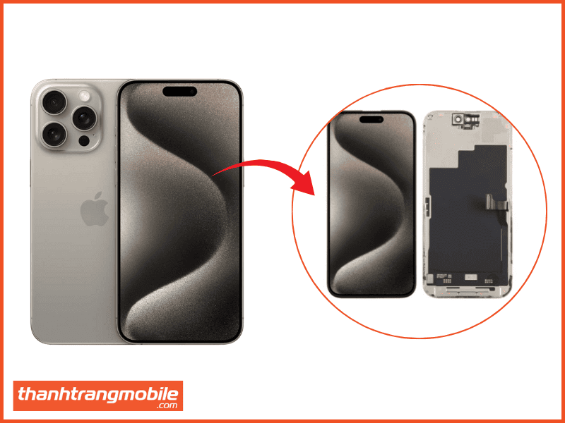 Thay màn hình iPhone 15 Pro Max giá bao nhiêu