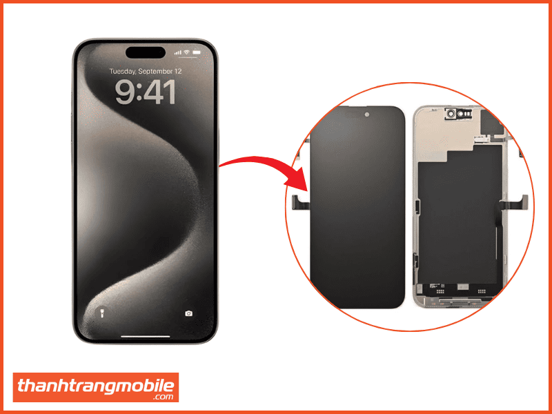 Thay màn hình iPhone 15 giá bao nhiêu