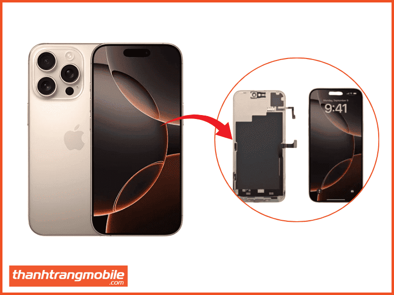 Thay màn hình iPhone 16 Pro Max giá bao nhiêu