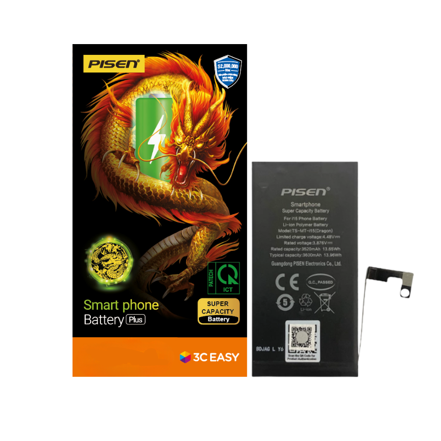 Thay Pin Pisen dung lượng siêu cao chính hãng cho iPhone 12 mini