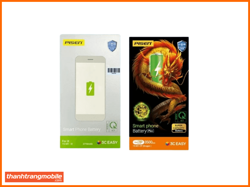 thay pin pisen dung lượng siêu cao chính hãng cho iphone 6s và thay pin iphone các dòng khác 