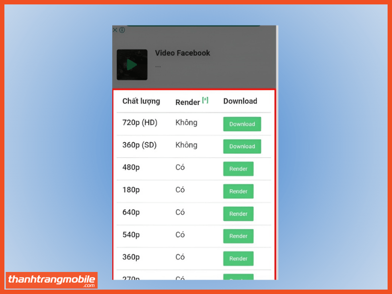 Tải video trên Facebook bằng savefrom bước 3