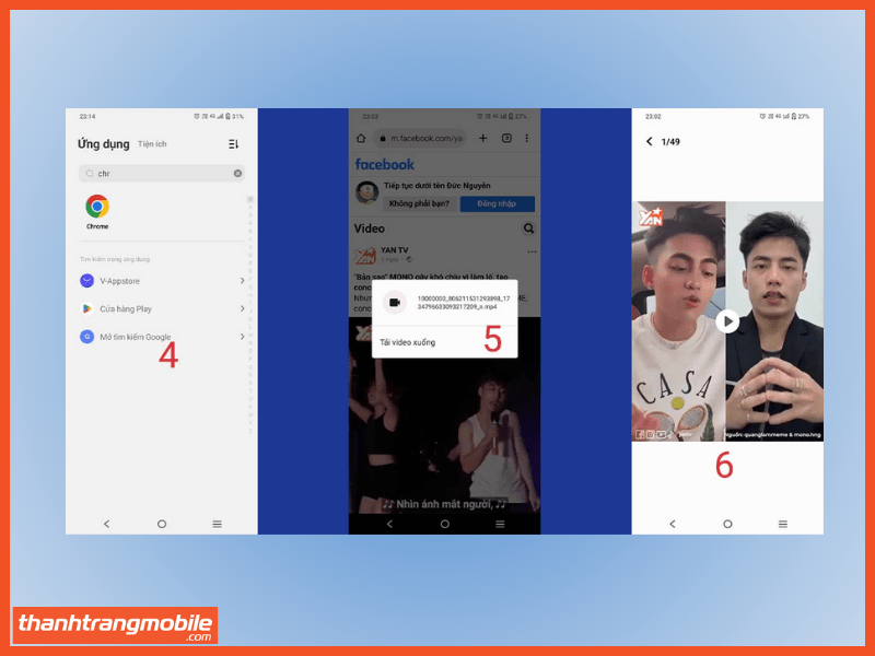 cách tải video facebook chất lượng cao về điện thoại android