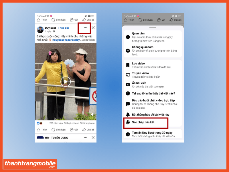 Tải video trên Facebook riêng tư bằng Getfvid bước 1