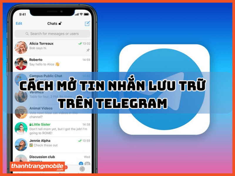 Cách mở tin nhắn lưu trữ trên Telegram