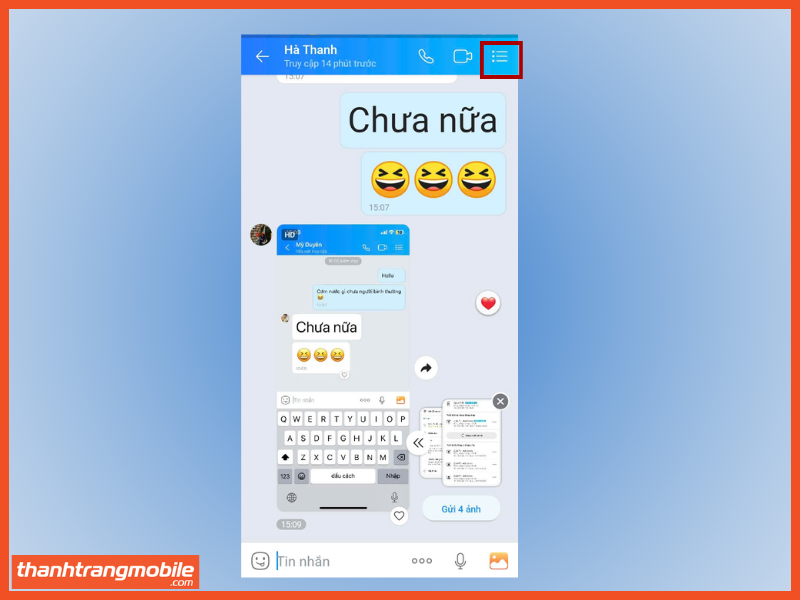 Hướng dẫn cách chống đọc trộm tin nhắn zalo bằng đặt mật khẩu bảo vệ thông tin cá nhân zalo bước 2