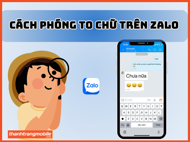 Cách phóng to chữ trên Zalo