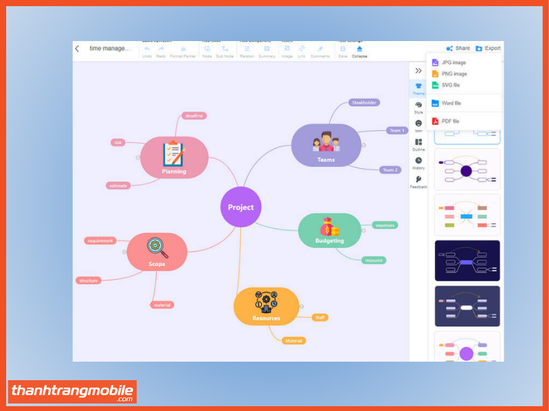 MindOnMap Công cụ sơ đồ toàn diện, dễ sử dụng