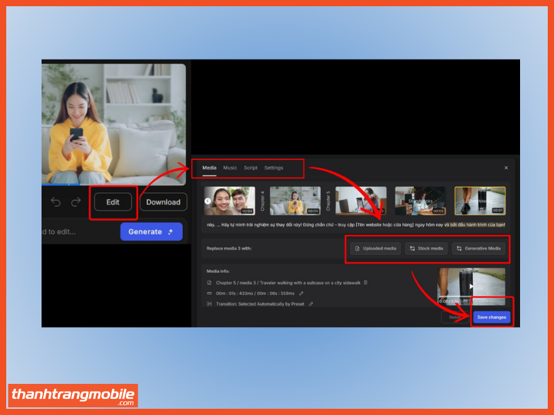 Tạo Video bằng Chatgpt thông qua Invideo bước 5