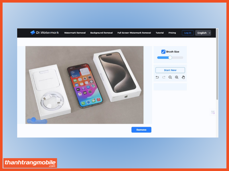 Cách xóa watermark trên ảnh bằng Dr.Watermark bước 2