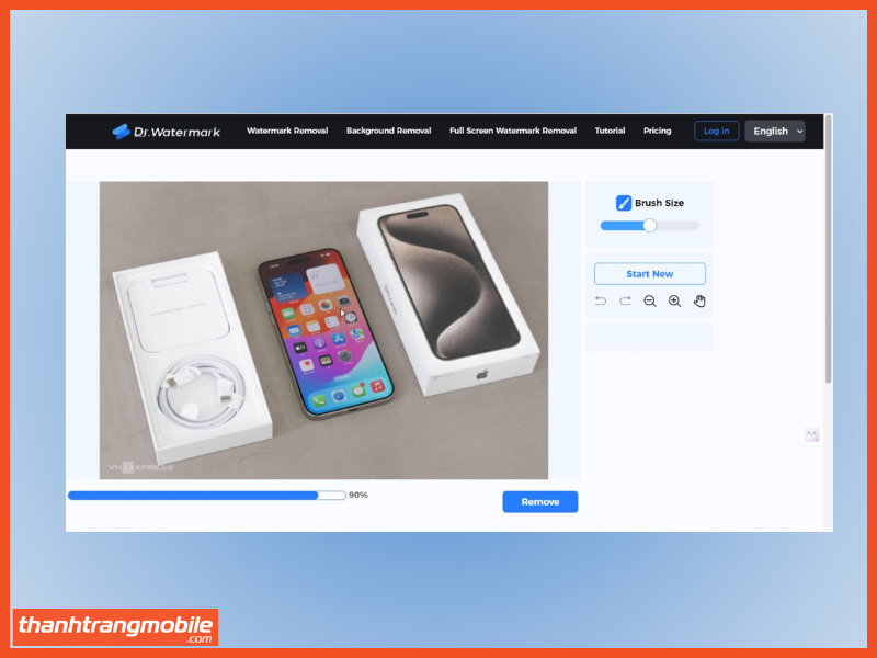 Cách xóa watermark trên ảnh bằng Dr.Watermark bước 4