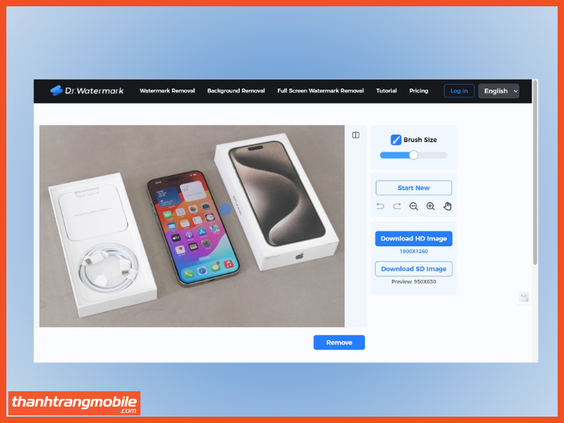 Cách xóa watermark trên ảnh bằng Dr.Watermark bước 5