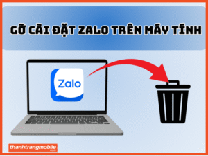 Xoá cài đặt Zalo trên máy tính