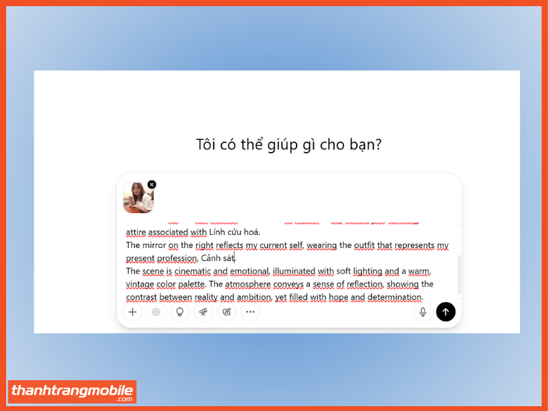 Hướng dẫn cách tạo ảnh ChatGPT trước gương bước 2