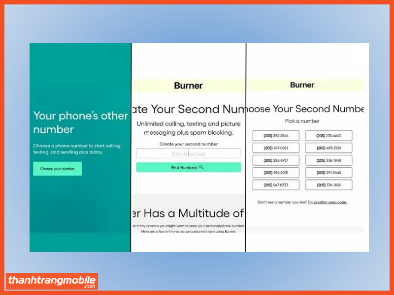 Đăng ký telegram không cần số điện thoại dùng số điện thoại ảo từ Burner 