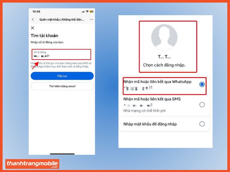 Tìm tài khoản Facebook bằng số điện thoại