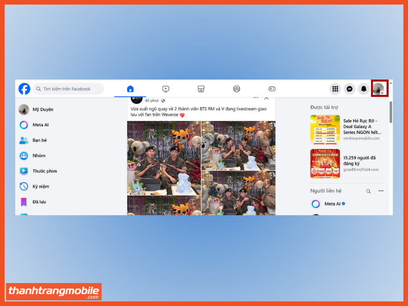 Bỏ chặn Facebook bằng máy tính bước 1