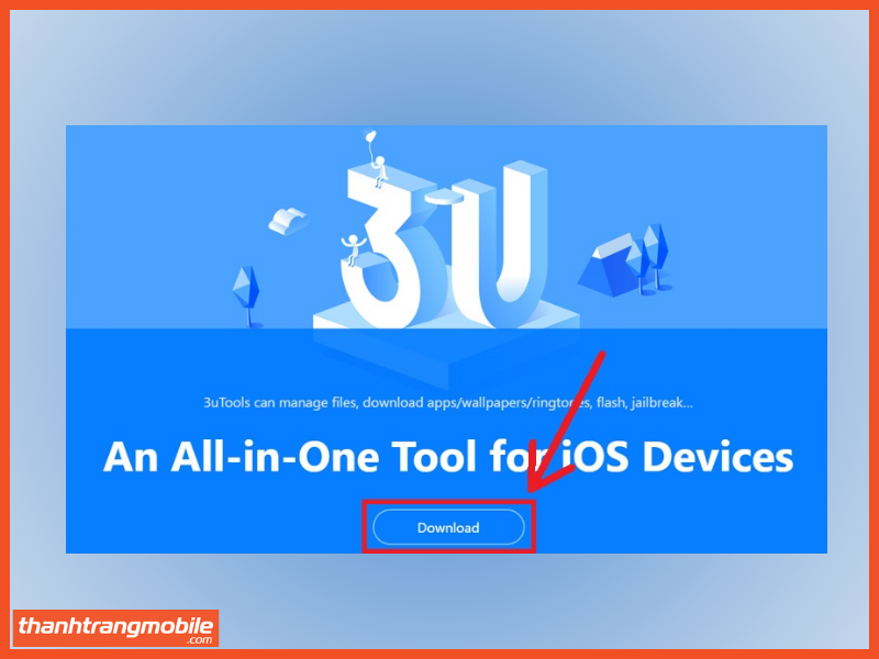 Kết nối 3uTools check iphone chính hãng bước 1