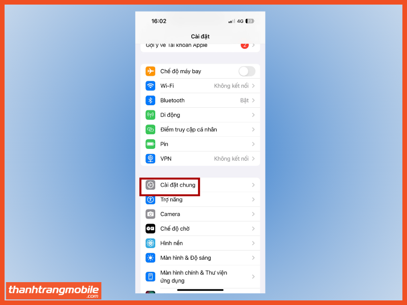 Kiểm tra iphone chính hãng qua thông tin máy bước 1