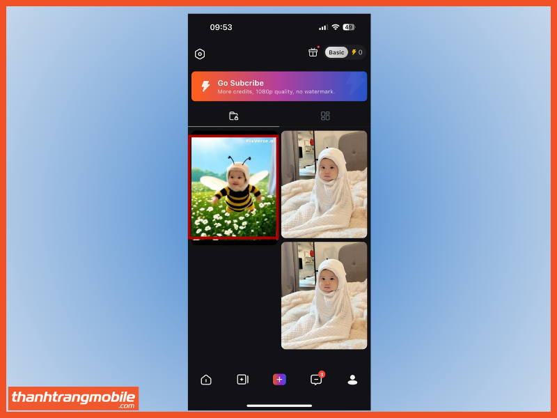 Bước 5: Tải video tạo sau về máy