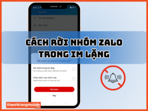Cách rời nhóm zalo trong im lặng
