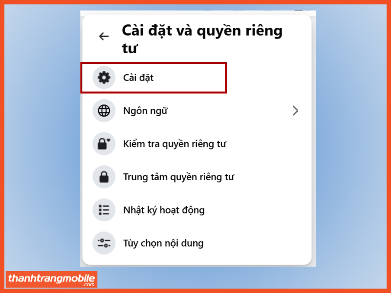 Bước 2: Cài đặt